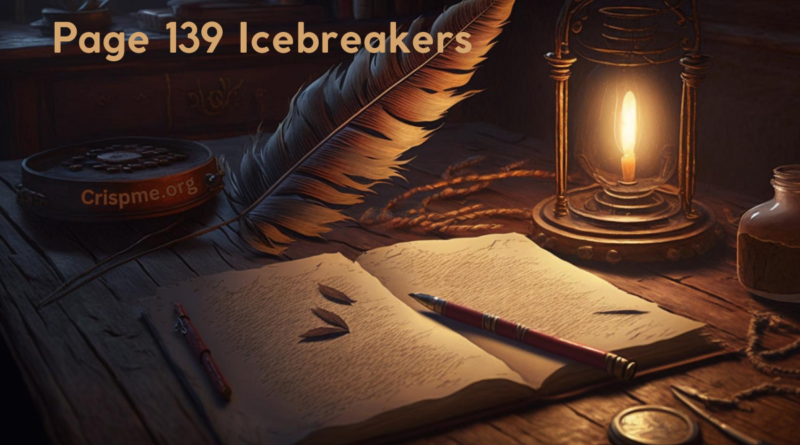 Page 139 Icebreakers